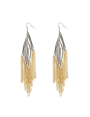 PENDIENTES CADENA DORADA