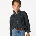 CAMISA JARETAS LACE ANTRACITA