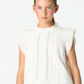 EMBROIDERED FLOWER SHIRT