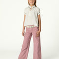 "NN" Embroidered Corduroy Trousers