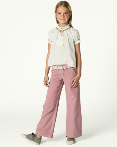 "NN" Embroidered Corduroy Trousers