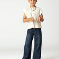 WIDE LEG DENIM PANTS