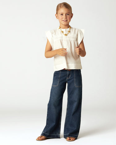 WIDE LEG DENIM PANTS