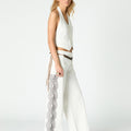 EIGHTS EMBROIDERED TROUSERS ECRU