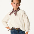 CAMISA CUELLO PERKINS LACE ECRU