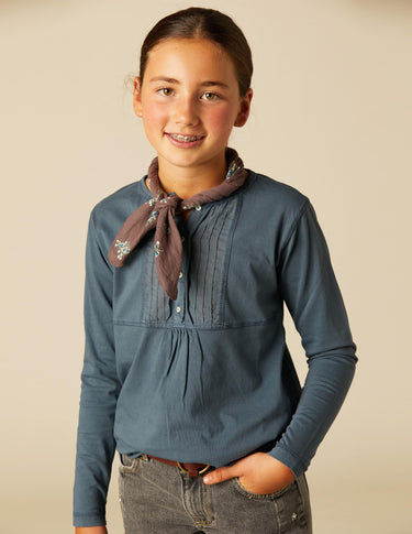 PEBBLE PIN TUCK SHIRT