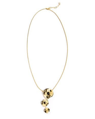 COLLAR FLORES NEGRO
