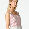 STRIPED CONTRAST TOP