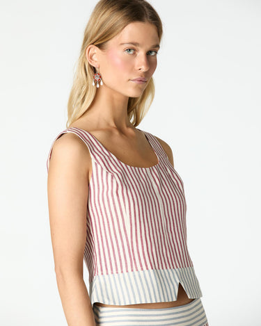 STRIPED CONTRAST TOP