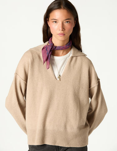 JERSEY POLO MARRÓN GLACÉE