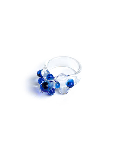 BLUE BEAD RING