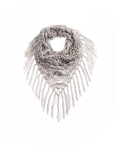 IRON GREY CROCHET SHAWL