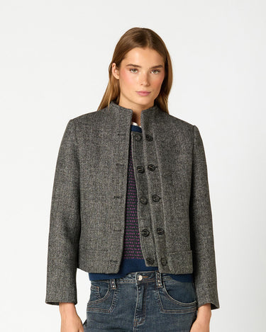 BLAZER DOBLE BOTONADURA ESPIGA GREY