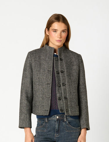 BLAZER DOBLE BOTONADURA ESPIGA GREY