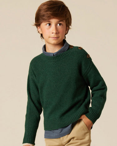 JERSEY BOTONES VERDE OSCURO