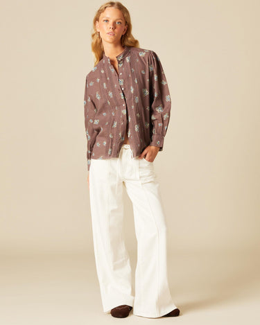 PANTALÓN BOLSILLOS PESPUNTES RAYAS BLANCO