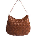 BRAIDED SMALL BAG BROWN