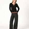 BLACK ETHNIC EMBROIDERED PANTS