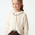 HERRINGBONE EMBROIDERED SHIRT