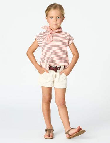 WHITE POCKET SHORTS