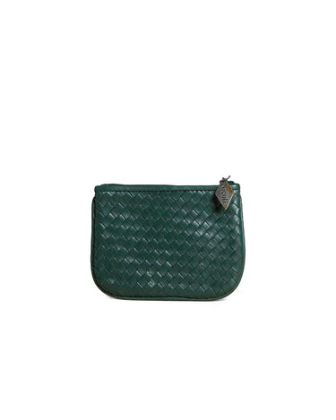 GREEN BRAIDED COIN PURSE
