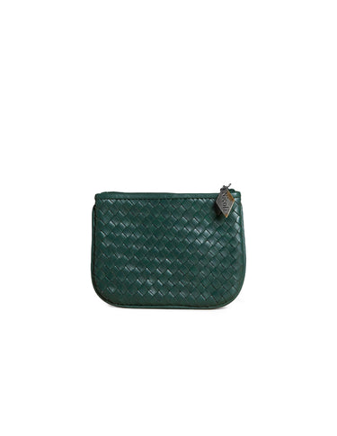 GREEN BRAIDED COIN PURSE