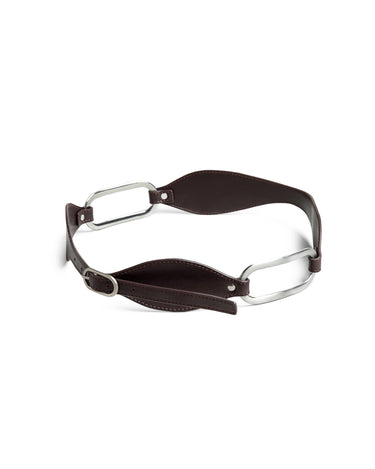 MAROON PLEATED BELT