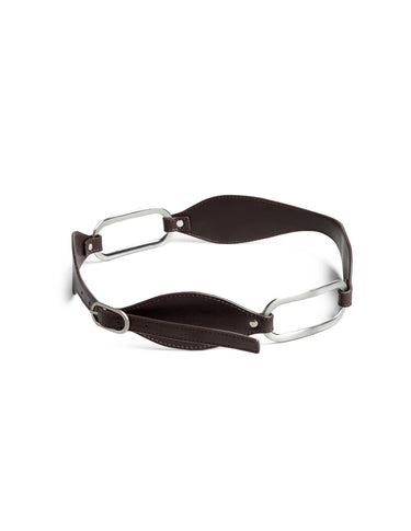MAROON PLEATED BELT