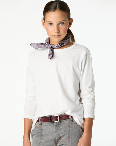 WHITE LONG SLEEVE T-SHIRT