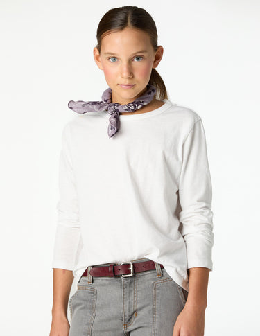 WHITE LONG SLEEVE T-SHIRT
