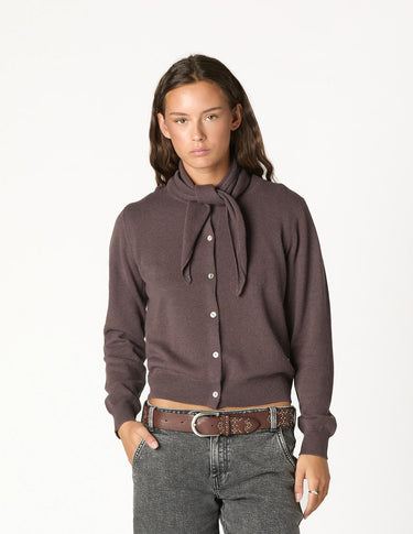 CHAQUETA PAÑUELO CHOCOLATE