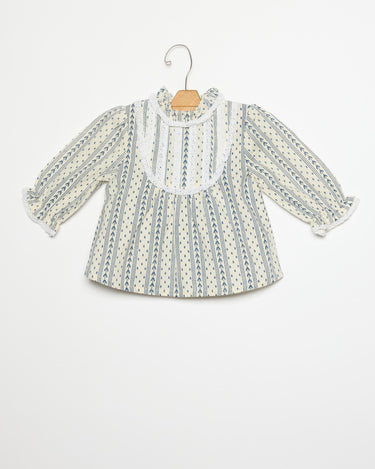 LACE ARROW SHIRT MIDNIGHT