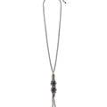 NECKLACE BEADS ANTHRACITE RHOMBUS