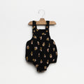 ANTHRACITE FLOWER STRAP ROMPER