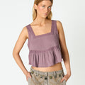 TOP SQUARE NECK OVERCAST