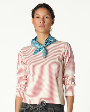 RED STRIPED T-SHIRT