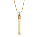 GARNET STONE CHAIN NECKLACE