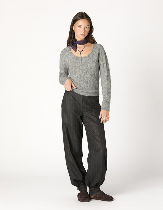 ANTHRACITE WAISTBAND PANTS