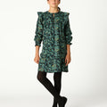 VESTIDO MANGA VOLANTE WILD BLUE