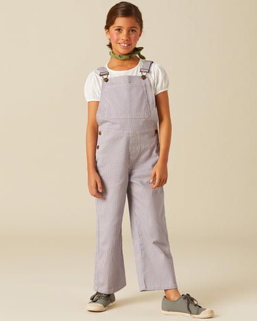 BLUE STRIPED DUNGAREES