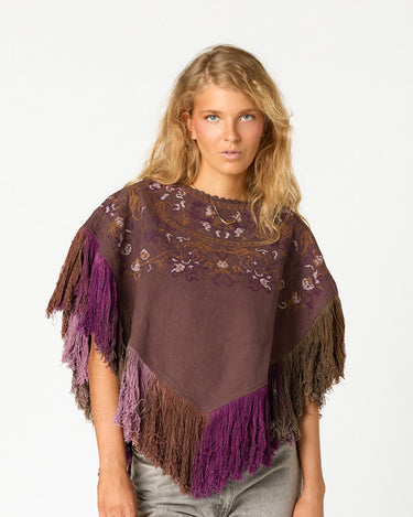 EMBROIDERED PONCHO