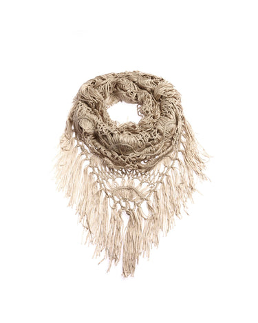 CAPPUCCINO CROCHET SHAWL
