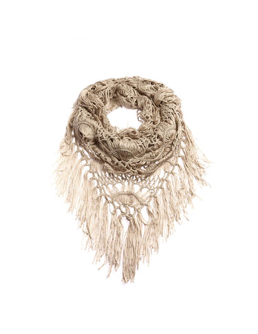CAPPUCCINO CROCHET SHAWL