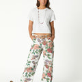 BOTANICAL PRINT TROUSERS
