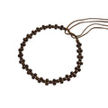 BROWN BEADED BELT