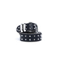 BLACK STUDDED BEAD BELT