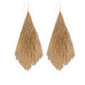 GOLD CHAIN FRINGE EARRINGS