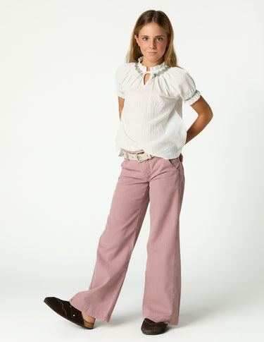 "NN" EMBROIDERED PANTS MORA