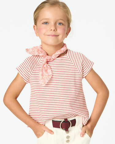 RED STRIPE T-SHIRT