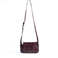 BROWN STUDDED CROSSBODY BAG